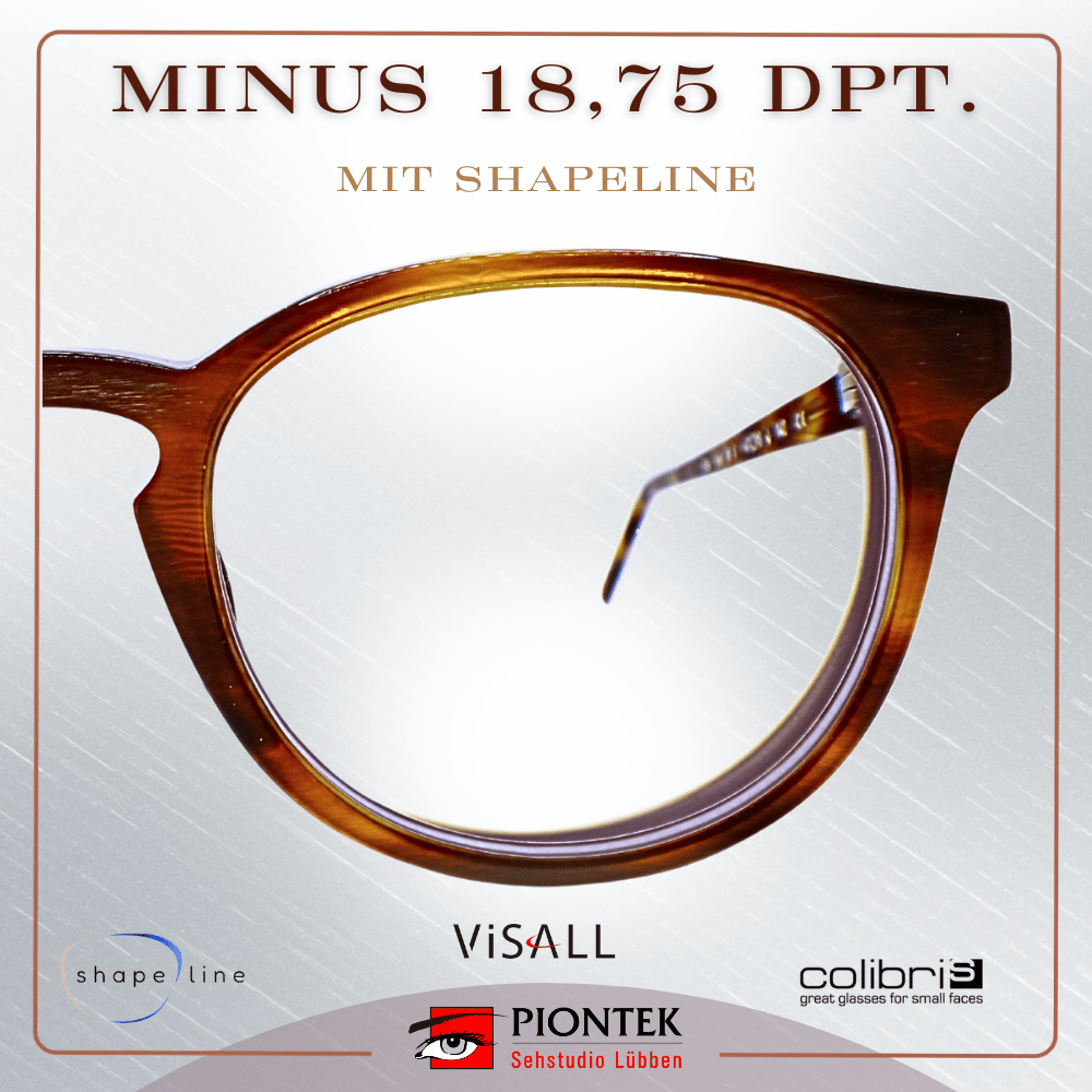 shapeline ist eine Farbbeschichtung, die auf die Brillenglasränder aufgetragen wird.